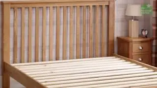 Manor Solid Oak  Bed - Low Foot End