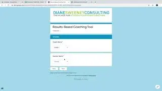 Results-Based Coaching Tool