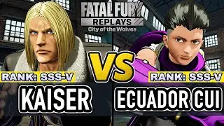 FF COTW ▰ KAISER (Terry) vs ECUADOR CUI (Hokutomaru) ▰ Fatal Fury CotW High Level Gameplay