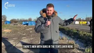 Reporter in migrant camp Jan, 2026 #duet #funny #news 