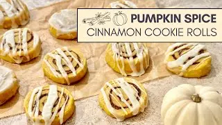 Soft and Chewy Pumpkin Cinnamon Roll Cookies - Easy Recipe - A Cozy Fall Treat