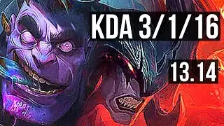 DR. MUNDO vs AATROX (TOP) | 3/1/16, 400+ games | KR Diamond | 13.14