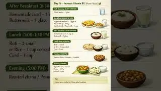 Day-16 Increase Vitamin B12 (new tip) Weight Loss | Diet Plan | Meal Plan