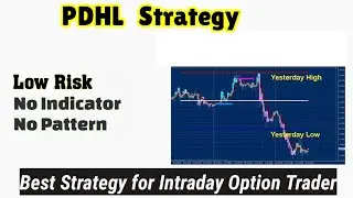 PDHL Strategy|Intraday Strategy|Best option trading Strategy