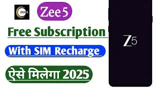 Zee5 Free Subscription with Jio airtel Vi Sim recharge plan Tips And Tricks