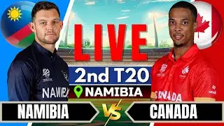 🔴Live: Namibia vs Canada | 2nd T20 | Live Score & Commentary | Live cricket match today