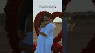 Romantic Rooftop Proposal With Stunning Burj Khalifa Views 🌆💍