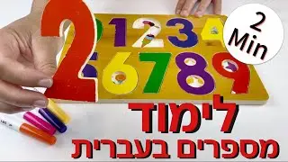 Learn numbers in Hebrew for toddlers, let&rsquo;s count together!