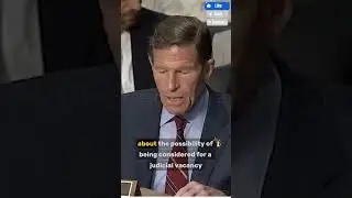SEN. Blumenthal GRILLS: THE FACT IS YOU SPOKE TO SEN. SCOTT FOR NOMINATION!