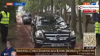 Late Cyrus Jirongo's Body Leaves Kitale for his Lumakanda home in Lugari, Kakamega County