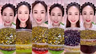 AHJING / ICE WITH PASSION FRUIT EATING ASMR/PART 2