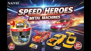 Zuru Metal Machines Speed Heroes | Light-Up Custom Race Cars with Sounds & Surprises!