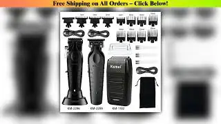 Kemei Hair Clipper Kit KM-2296 KM-2299 KM-1102 Men's Electric Hair Trimmer Machine Professional