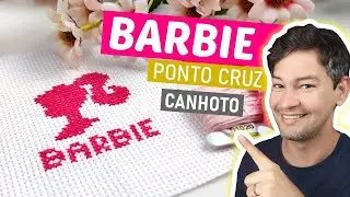 ✋🏼(CANHOTO) Como bordar a Barbie em ponto cruz - Wagner Reis