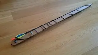 Arco casero tabla madera de somier cama. How to Make a bow Home make a bow DIY