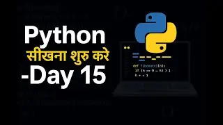 Python Full Course in Hindi 🐍  Day 15 Beginner to Advanced  Free Coding Class By Aditya Kumar-Ducat