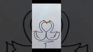 Couple duck drawing 🦆🦆🦆🦆🦆🦆#shorts #duck #art #youtubeshorts