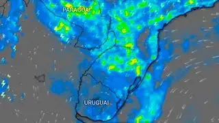 ALERTA DE CHUVA TEMPORAIS ISOLADOS NO SUL BRASIL DE 20 A 24 FEVEREIRO 2026