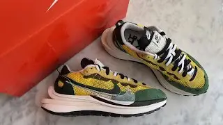 Nike Vaporwaffle Sacai Tour Yellow Stadium Green CV1363-700 Review#review #shoes #sneakers #unboxing