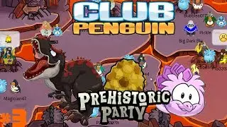 Club Penguin Prehistoric Party - Part 3 - Pink Dino Puffle!