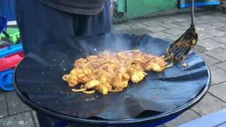 Thaise curry op de skottelbraai