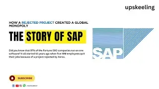 How a Rejected Project Created a Global Monopoly | the story of SAP | upskeeling