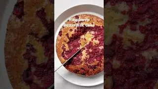 Raspberry Buttermilk Cake #cake #bakingrecipes #easybaking