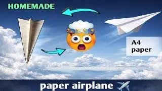 OMG! 1 Minute में उड़ने वाला Paper Plane बना डाला 😲💥#diycraft #trending #peparcraft#viralvideo#kids 
