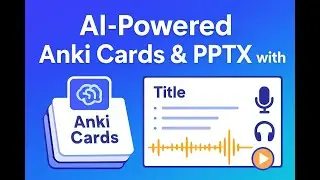 Demo-AI Powered Anki+PPTX with Audio (Hindi-English-French-German Chinese or Any other language)