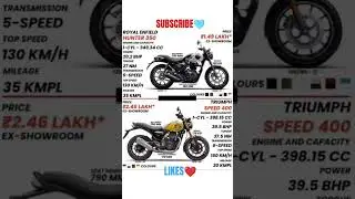 Hunter 350 vs Triumph Speed 400 Best City Bike Under 3 Lakh? #royalenfield #triumph