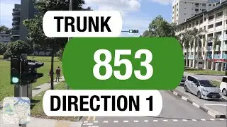 Tower Transit Trunk 853 (Direction 1) | Bus Service Route Visual
