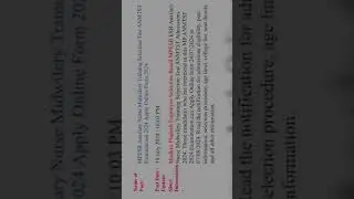 MPESB Auxilary Nurse Midwifery Training Selection Test ANMTST Examination 2024 Apply Online Form