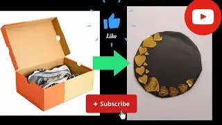 Turn a shoe box into a stunning wall decor 😍 ✨️ 
