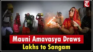Lakhs gather at Prayagraj’s Sangam Ghat for holy dip on Mauni Amavasya