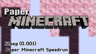 Sleep Village (0.001) Paper Minecraft Speedrun