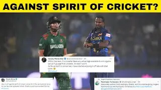 Angelo Mathews Timed out dismissal controversy - Cricket world sharply divided | Sports Today