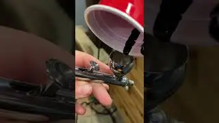 Hand carved top water a kid made!  #fishing # airbrush #handcarved fishingbaits