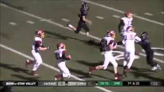 Dylan Schwab returns and interception 50 yards