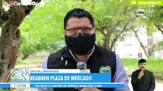 Plaza de mercado en San Gil reabre sus puertas