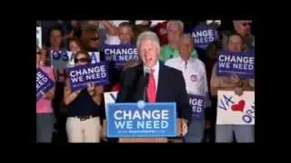 Looking back at US election 2008: Bill Clinton comes to Roanoke, Virginia