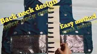 Easy trick to make a stylish back neck design | Buttonhole making trick | Blouse making #buttonhole