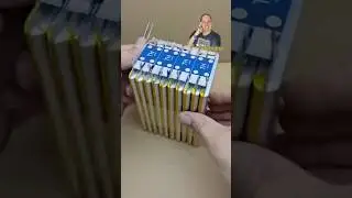Como fabricar una bater&iacute;a de 100000mah para el m&oacute;vil. una Power Banc s&uacute;per potente.#reels #powerbank