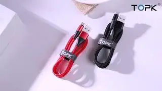 Магнитный кабель быстрой зарядки TOPK LED AM60 18W QC 3.0