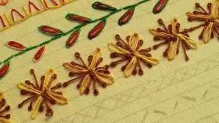 Simple Borders: Effortless Embroidery Designs#embroidery #handembroidery #learnembroidery