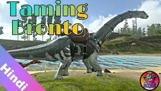 ARK: mobile - Taming a Brontosaurus 🦕 environment using trap (Hindi)Ep-24 #arkmobile