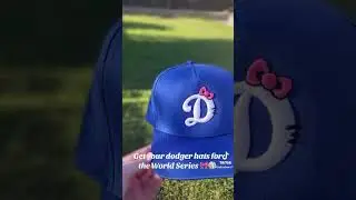 Get your hat for the World Series⚾️🎀#youtubeshorts #worldseries #dodgers #dodgerstadium #reels