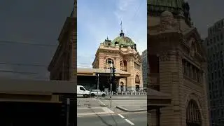 Iconic building of Melbourne #flinders #station #iconic #tram #shorts #melbourne #australia #india