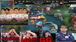 REAKSI Streamer ling Albert & Ruby R7 bantai TODAK - play off M3