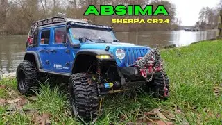 Crawling mit Wrangler Jeep Absima Sherpa CR3.4 #crawler #scale #traxxas #absima #sherpa #rccar