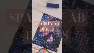 First time doing square diamond painting! So excited for this! The ab drills are so pretty too 🥹😍